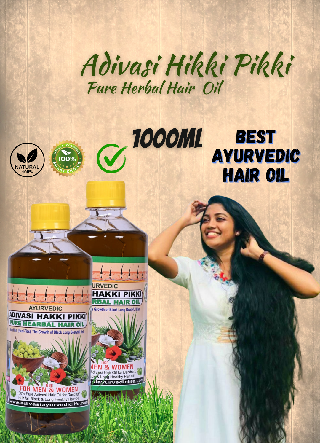 Adivasi Hikki Pikki Pure Herbal Hair  Oil